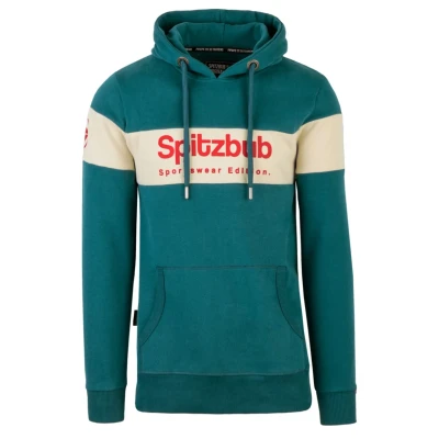 Abbildung von Spitzbub Ludis Colorblock Kapuzenpullover, Herren, Größe: XXL, Grün