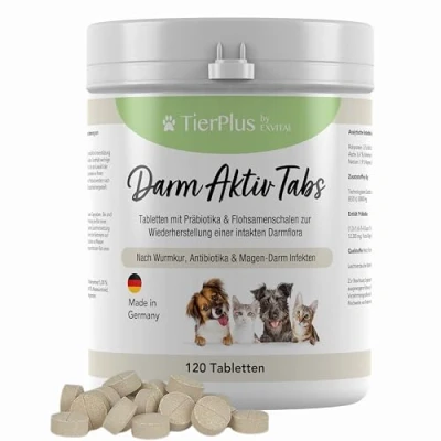 Abbildung von EXVital® Darm Aktiv Tabletten für Hunde &amp; Katzen, Präbiotika 180 g