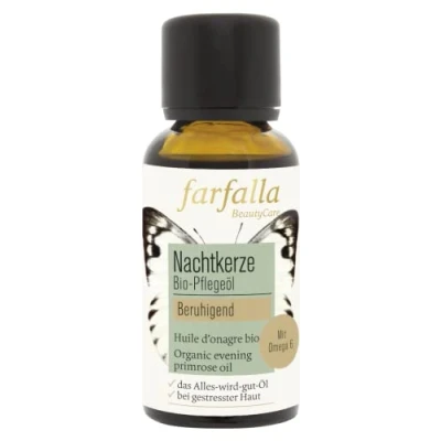 Abbildung von farfalla Nachtkerze Bio Pflegeöl 30ml Unterstützt die Hautregeneration &amp; Feuchtigkeit Mit Linolsäure Gamma Linolensäure Beruhigt Glättet 100% zertifizierte Naturkosmetik