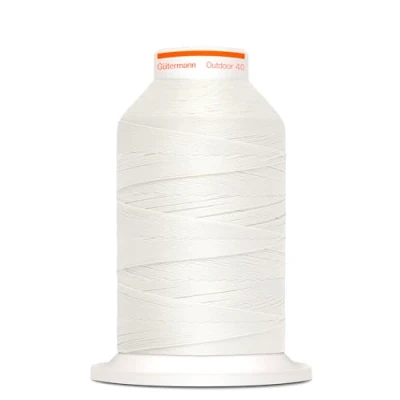Abbildung von Gütermann Nähgarn, Weiß, Polyester Mischung, 400m, UV beständig