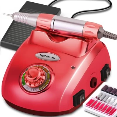 Abbildung von Retoo Nagelfräser Elektrische Nagelfeile Maniküre Pediküre Set für Gelnägel Acrylnägel Kallus Entfernen 35000u/Min 65W Nagel Fräsmaschine Nagelfräsmaschine mit Einstellbarer