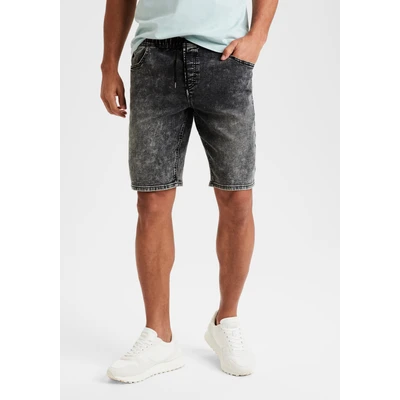 Abbildung von Buffalo JOGG Jeans Shorts, Herren, Größe: Small, Black moonwashed