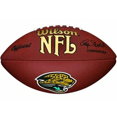 Abbildung von Wilson American Football NFL TEAM LOGO, Jacksonville Jaguars, Offizielle Größe, Für Freizeitspieler und Sammler, PVC, braun, WTF1748XBJX