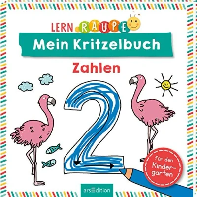 Abbildung von Lernraupe Mein Kritzelbuch Zahlen: Lustiger Doodlespaß für Kindergartenkinder