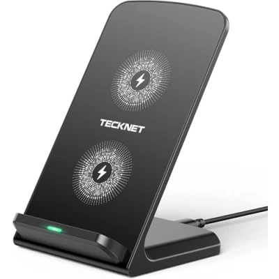 Abbildung von TECKNET Wireless Charger,15W Induktive Ladestation induktionsladegerät, Qi Zertifiziert Kabelloses Laden für iPhone 15 14 13 12 Pro Mini XR XS Samsung Galaxy S23 S22 S21 Google Pixel