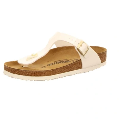 Abbildung von Birkenstock Gizeh BF Regular Zehentrenner, Damen, Größe: 37, White Schuhe