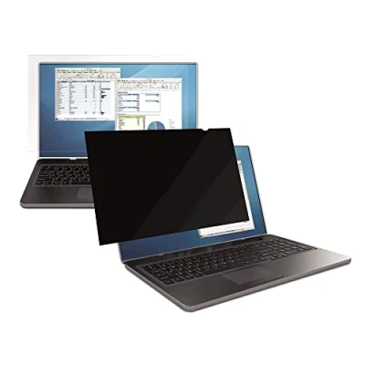 Abbildung von Fellowes PrivaScreen Blickschutzfilter und Bildschirmschutz für 14 Zoll (35,56 cm) Laptops 16:9 Widescreen Einfach anbringen abnehmen mit Quick Reveal Tabs, schwarz