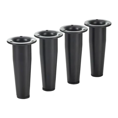 Abbildung von SO TECH® Möbelfuß FOX TROT höhenverstellbar um max. 12 mm, (4 St), Höhe 80 mm schwarz matt