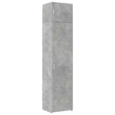 Abbildung von vidaXL Hochschrank Schmal Betongrau 50x42,5x225 cm Holzwerkstoff