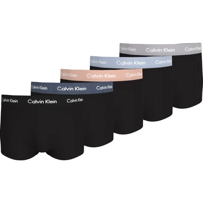Abbildung von Calvin Klein Underwear LOW RISE Trunk 5 PACK Panties, Herren, Größe: Large, Black/blue/grey/grey heather/nude