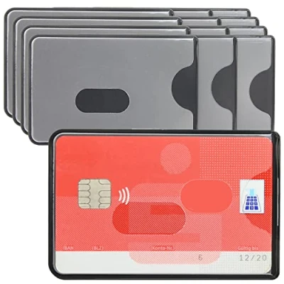 Abbildung von WallTrust RFID NFC Blocker Hartplastik Schutzhülle 12 Stück Kartenschutzhülle für Kreditkarten Ausweis transparent Sicherheit gegen Datenklau Kartenhülle und EC Karten Bankkarten