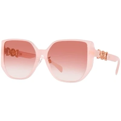 Abbildung von Versace Damen VE4449D 5394V0 Gläser SONNENBRILLEN Acetat Rosa Rot Quadratisch Normal Schattiert