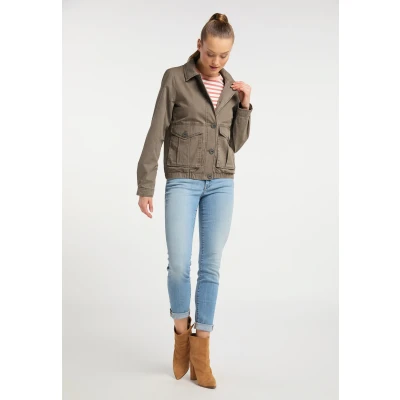 Abbildung von DREIMASTER Vintage Damen Leichtjacke XXL / Helles Schlamm 100% Baumwolle