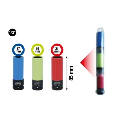 Abbildung von KS TOOLS 515.0875 Kraft Stecknuss 12,5 (1/2&quot;)mm (Zoll) Sechskant