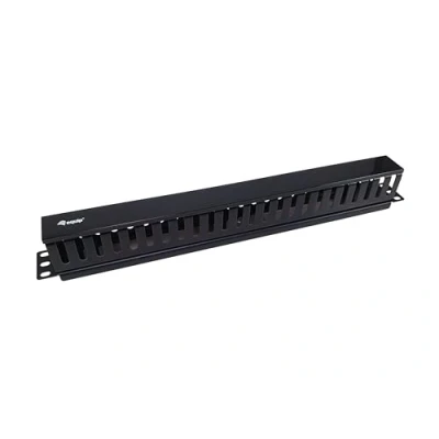 Abbildung von Equip 327314 19 Zoll Rackmontage Kabelmanagement Panel, schwarz