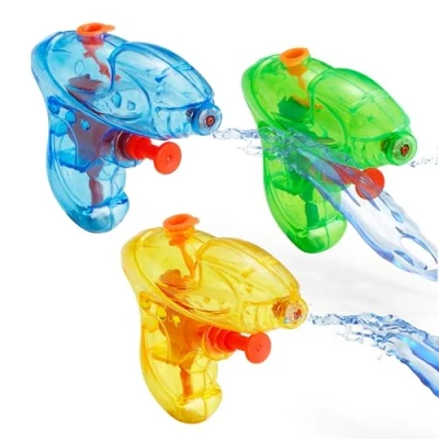 Abbildung von 30x Wasserpistolen 8 cm Set für Kinder &amp; Erwachsene mit hoher Reichweite Wasserspritzpistole Spritzpistole klein mini (30x Wasserpistole cm)