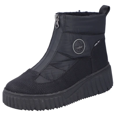 Abbildung von Rieker Plateaustiefelette, Damen, Größe: 43, Schwarz Schuhe