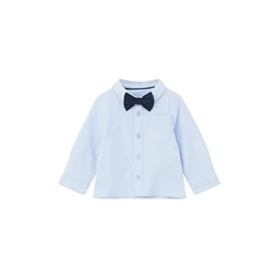 Abbildung von s.Oliver Junior Boy&#039;s Hemd Langarm mit Fliege, Blue, 68