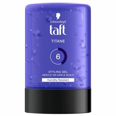 Abbildung von 6x Schwarzkopf Taft Titane Power Haar Styling Gel 300 ml