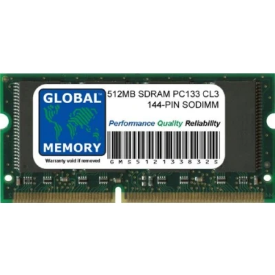 Abbildung von 512 MB PC133 133 MHz 144 PIN SDRAM SODIMM RAM, kompatibel mit Laptops/Notebooks