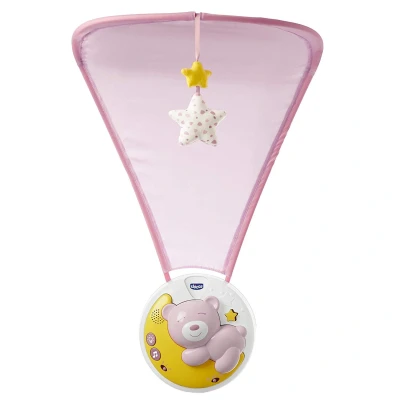 Abbildung von Mobil mit Projektor Chicco Next2Moon Pink
