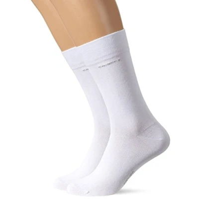 Abbildung von Camano Unisex Erwachsene 3642 Socken, Weiß (White 0001), 47/50 (2er Pack)