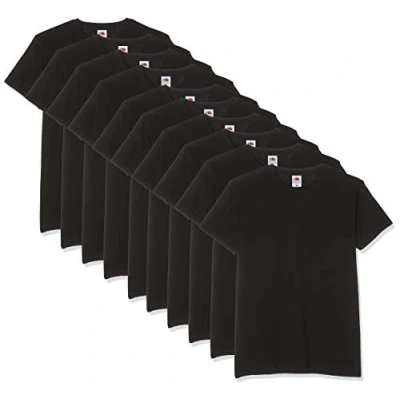 Abbildung von Fruit of the Loom Herren V Neck Valueweight T Shirt, weiß, XXL (10er Pack)