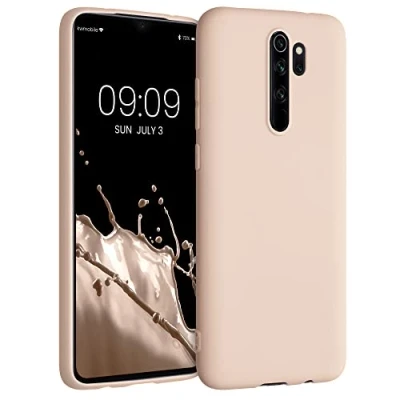 Abbildung von kwmobile Hülle kompatibel mit Xiaomi Redmi Note 8 Pro weiches TPU Silikon Case Cover geeignet für kabelloses Laden Coconut Swirl