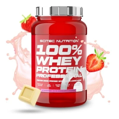 Abbildung von Scitec 100% Whey Professional Strawberry White Chocolate