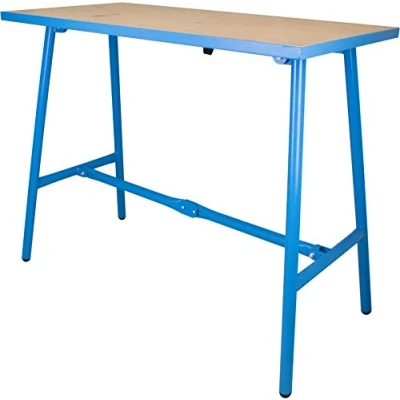 Abbildung von Güde Klappwerkbank GWB 100/50F (150 kg max. Belastung, 101 x 50 cm Arbeitsfläche, hochwertige Tischplatte mit umlaufender Stahlkante, stabile Rohrkonstruktion)