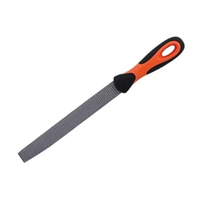 Abbildung von Bahco 6 342 08 2 2, Datei, Flache Halbrundfeile, Mittlerer Schnitt, Kunststoff, Sperrholz, Holz, Schwarz, Rot, 21 mm