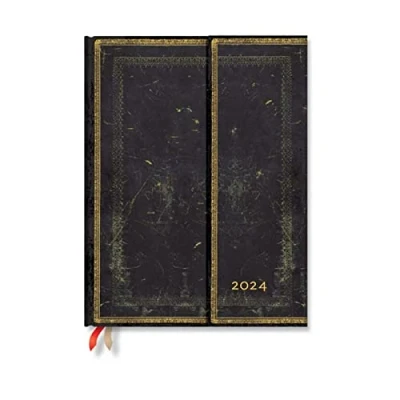 Abbildung von Arabica (Old Leather Collection) Ultra Vertical 12 month Dayplanner 2024 (Wrap Closure)
