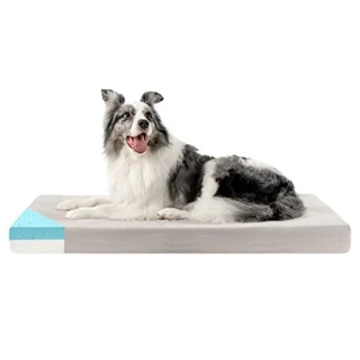 Abbildung von ZENAPOKI Hundebett S Orthopädisches Hundekissen für Hunde, Gut die Gelenke Waschbar Abnehmbare Bezug, 60x40x9cm