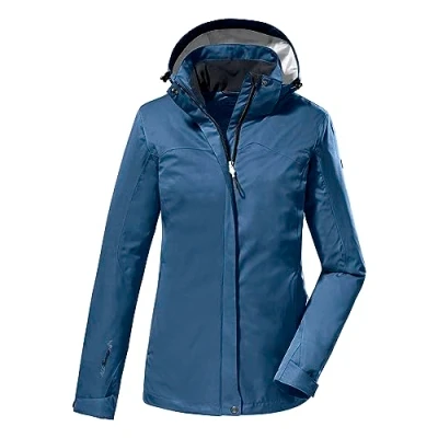 Abbildung von killtec Damen Funktionsjacke/Outdoorjacke mit abzippbarer Kapuze KOS 133 WMN JCKT, dunkel ozean, 34, 38383 000