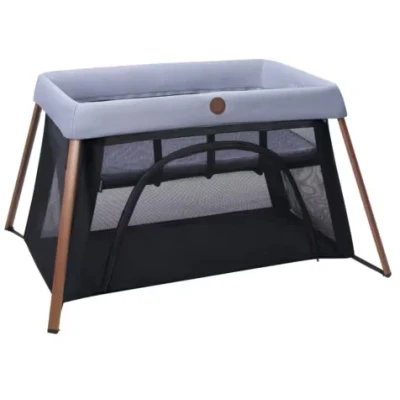 Abbildung von Maxi Cosi Iris2, 2 in 1 Reisebett Baby, 0 3 Jahre, 15 kg, Kompaktes Reisebettchen, Ebenen, Seitliches Einstiegsfenster, Faltbar &amp; Leicht, Matratze Erweiterbar, Umweltfreundlich, Essential Grey