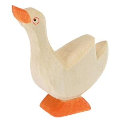 Abbildung von Ostheimer Spielfigur Gans Kopf hoch Holzfigur, (Set, 1 tlg., 1), Made in Germany