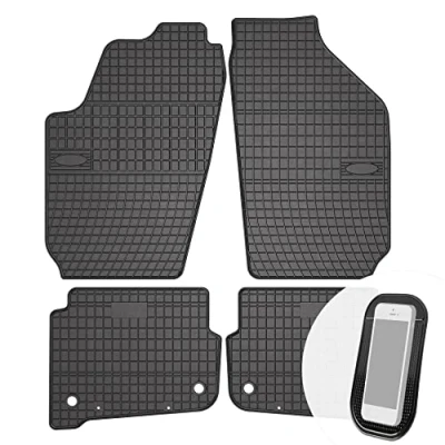Abbildung von Gummimatten Auto Fußmatten Gummi Automatten exakter Passform Passgenau 4 teilig Set Schwarz