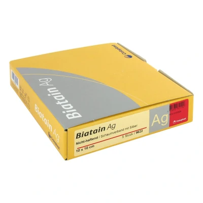 Abbildung von Biatain Ag Schaumverband 10x10cm nicht haftend