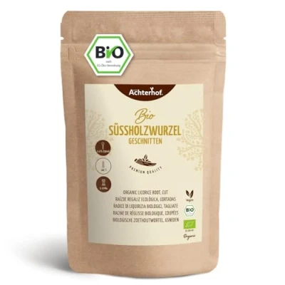 Abbildung von Süßholzwurzel Tee BIO (250g) Süßholzwurzeltee Süßholz Wurzel getrocknet geschnitten enthält Lakritz vom Achterhof