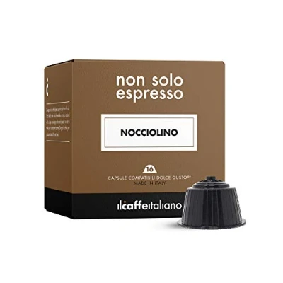 Abbildung von Il Caffè Italiano Kaffeekapseln Kompatibel Dolce Gusto Nocciolino 48 Stk Kaffeekapseln, Süßer Haselnussgeschmack Nescafe Kapseln Frhome