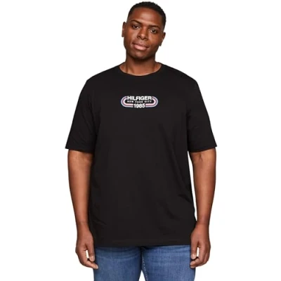 Abbildung von Tommy Hilfiger Track Graphic TEE Tshirt print, Herren, Größe: XXL, Black