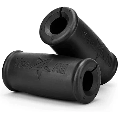 Abbildung von Yes4All Ergonomische Hantelgriffe (außendurchmesser 5,6 cm) Bauen Sie Ihren Bizeps, Trizeps, Armmuskulatur größer jeden Tag mit unseren Thick Bar Grip