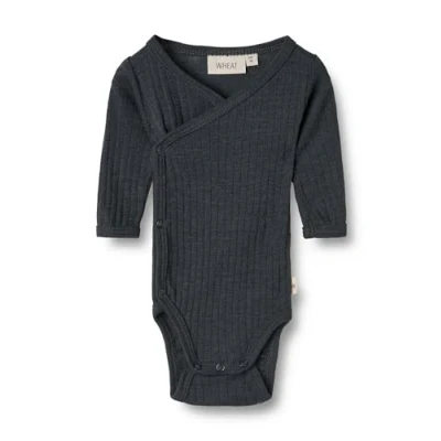 Abbildung von Wheat Unisex Merino Wolle Seide Body Langarm Willow Oeko Tex