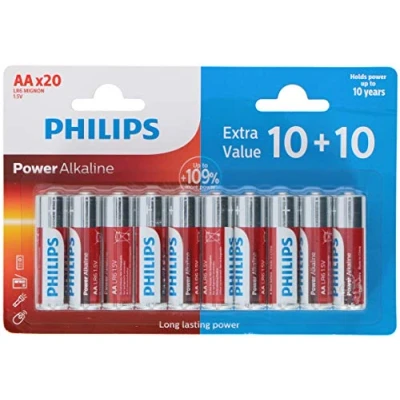 Abbildung von 20 x AA Batterien