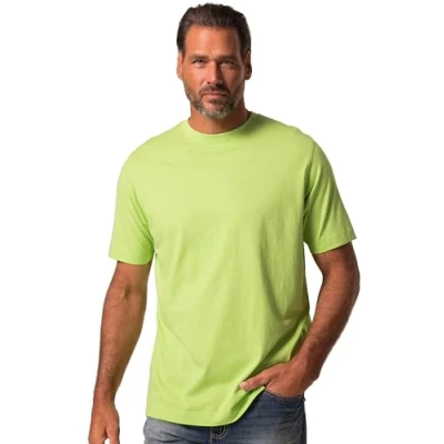 Abbildung von JP1880 Grosse GRÖSSEN BIS 8XL Motiv AUF DER Brust Rundhalsausschnitt Tshirt basic, Herren, Größe: 5XL, May green