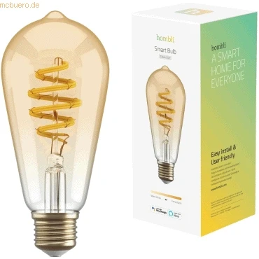 Abbildung von Intelligente Glühbirne CCT E27 ST64 Amber Led Hombli