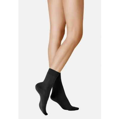 Abbildung von KUNERT Damen Socken Sensual Cotton extra fein 130 DEN Black 0070 35/38