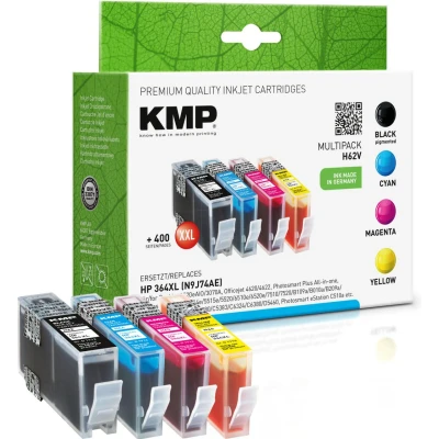 Abbildung von KMP Tinten Vorteils Set kompatibel zu HP 364XL Tintenpatrone
