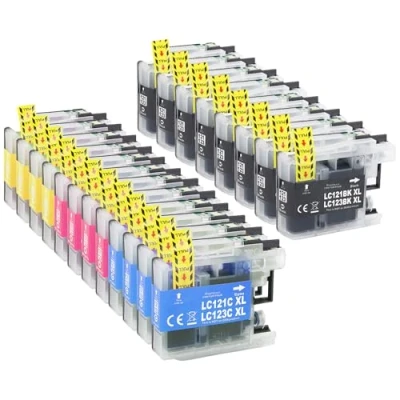 Abbildung von LC123XL Patronen LC123 Kompatibel für Brother Druckerpatronen LC 123 MFC J4410DW J470DW J6520DW J6920DW DCP J4110DW J6720DW J552DW J870DW (20er Pack)