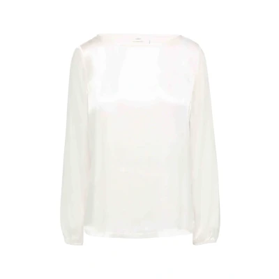 Abbildung von s.Oliver BLACK LABEL Satiniertes Blusenshirt aus Viskose Ecru 42